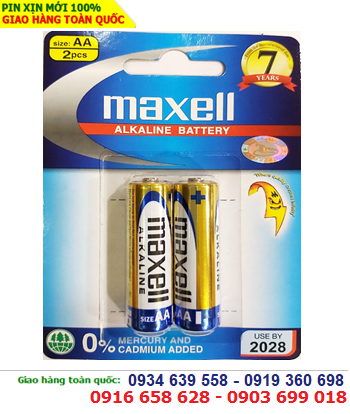 Maxell LR6(GD)2B; Pin AA Maxell LR6(GD)2B Alkaline 1.5V chính hãng Maxell Made in INdonesia 